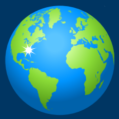 Blue Logo globe only